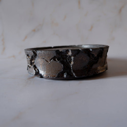 5号黒金彩鉢台569　塊根植物　多肉植物　盆栽　植木鉢　作家鉢　鉢皿　沖縄 3枚目の画像