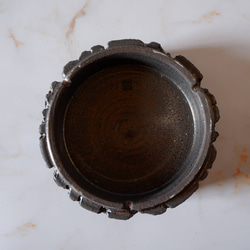 5号黒金彩鉢台569　塊根植物　多肉植物　盆栽　植木鉢　作家鉢　鉢皿　沖縄 7枚目の画像