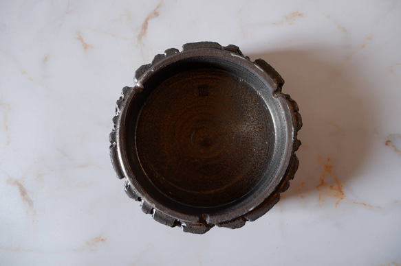 5号黒金彩鉢台569　塊根植物　多肉植物　盆栽　植木鉢　作家鉢　鉢皿　沖縄 7枚目の画像