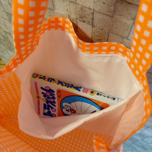 ✨新品タグ付き✨ブラックレーベル　トートバッグ　シャドーチェック　オレンジ ✨新品タグ付き✨ブラックレーベル トートバッグ シャドー