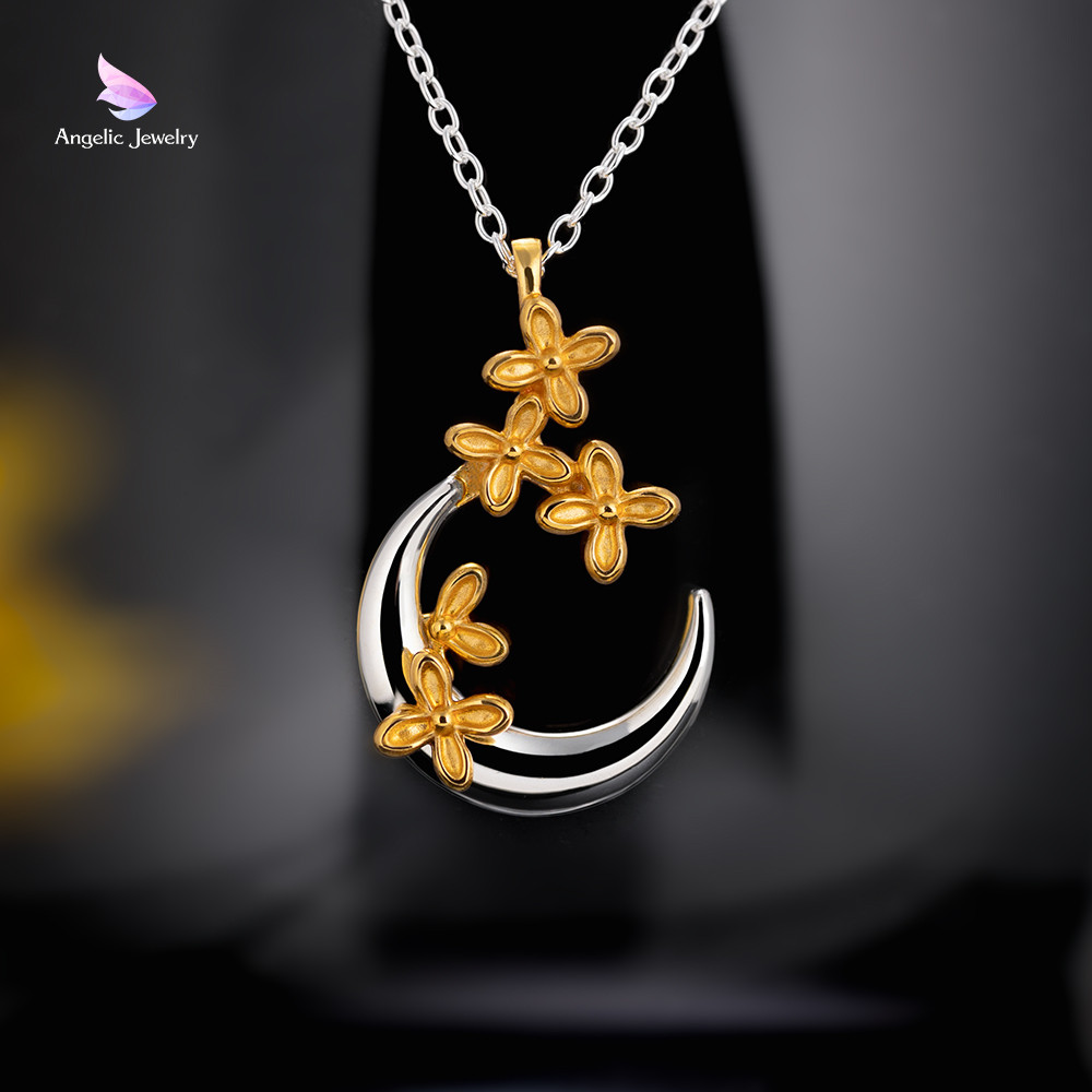 月に咲く花 -金木犀ネックレス-