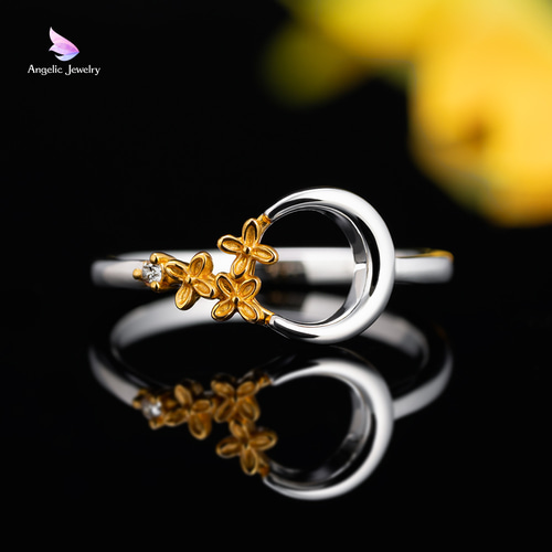 【話題:水中OK:色あせなし】AVARIA☆Cupid Gold Ring 指輪 ダイヤモンド リング（AJVR0257__DI）｜リング・指輪｜ヴァン