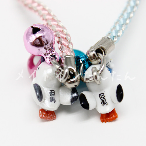 但馬限定】コウノトリキティストラップ 2個 ラッピングセット 妊活応援