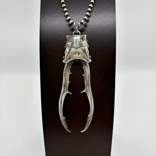 メタリフェルホソアカクワガタ(ペンダントトップ)シルバーアクセサリー 
