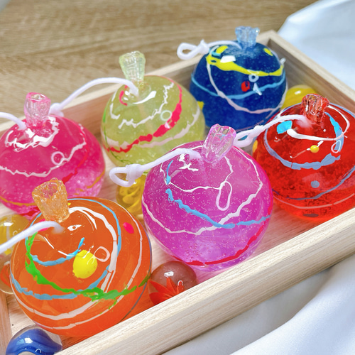 夏限定】夏感じる ヨーヨーとりんご飴の縁日キャンドル