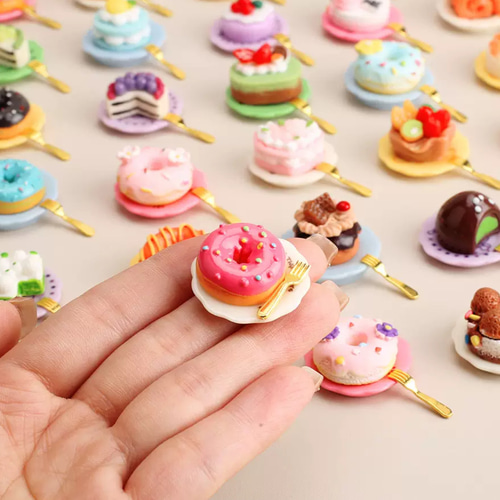 ミニチュア デザート ケーキ ドーナツ 1点セット 30種類（指定 