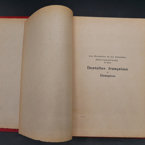 Dentelles レースに関する本　アンティークレース　大型本　フランス語 Dentelles レースに関する本 アンティークレース 大型本