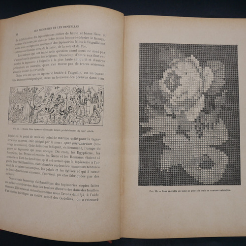 アンティークフランスと外国のレースの本 編み図・パターン