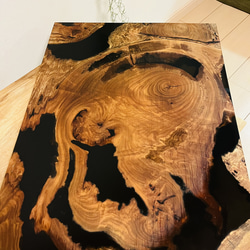 レジン ローテーブル 欅 無垢材 欅 けやき ローテーブル