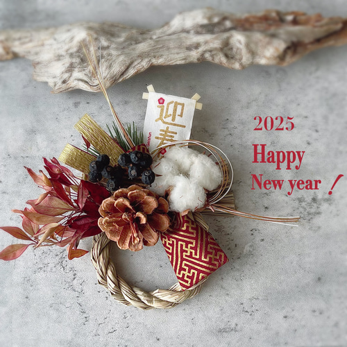 2025 new year decoration⁂お正月飾りしめ縄飾り