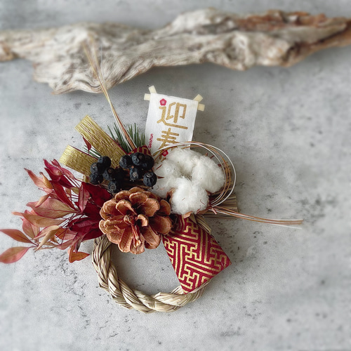 ⁂2025new year decoration⁂お正月飾り　しめ縄飾り 2025New Year wreath しめ縄 お正月飾り | aru-jewel wreath