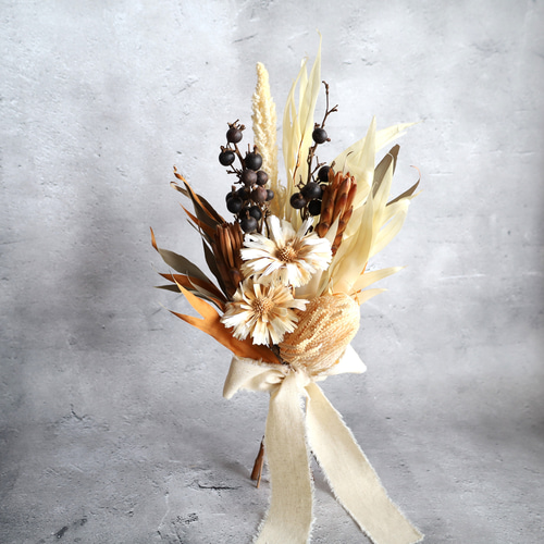 ブーケ ドライフラワーブーケ ウェディングブーケ バンクシア ワイルド