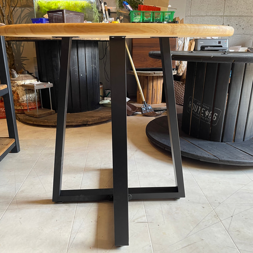 在庫あり　即納　丸テーブル　机　リビング　ナチュラル　アイアン　カフェ 在庫あり 即納 丸テーブル 机 リビング ナチュラル アイアン カフェ