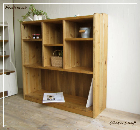 サイズ、デザインオーダー可！お子様目線ラック○ナチュラルブラウン