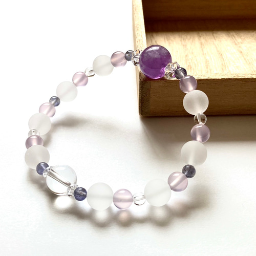 心を解く紫光-12mm大玉ラベンダーアメジスト】イライラ連鎖 自分らしさ