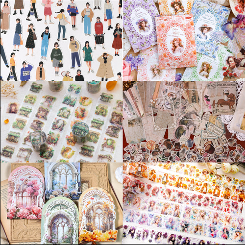 紙モノ コラージュ素材 まとめ売り コラージュ 素材 まとめ売り 大量 紙モノ コラージュ素材 300枚