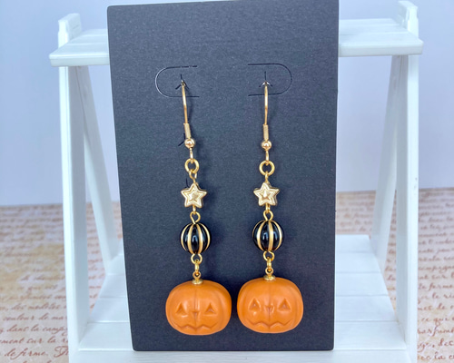 ハロウィンピアス/イヤリング B ピアス（フック・チェーン） *Triple