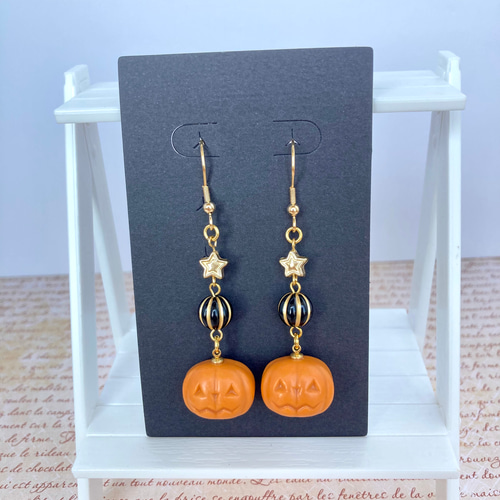 ハロウィンピアス/イヤリング B ピアス（フック・チェーン） *Triple