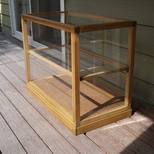 木製のショーケース/収納/アンティーク/古道具/店舗什器/パンケース