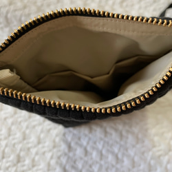 Sサイズ　nubiが選べる  スマホショルダー　ヌビ　イブル　サブバッグ　ポシェット ヌビポーチ　ダブルファスナー 5枚目の画像