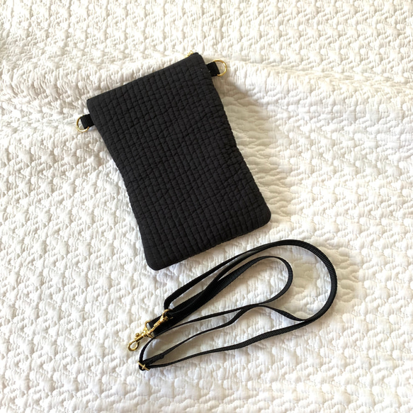 Sサイズ　nubiが選べる  スマホショルダー　ヌビ　イブル　サブバッグ　ポシェット ヌビポーチ　ダブルファスナー 2枚目の画像