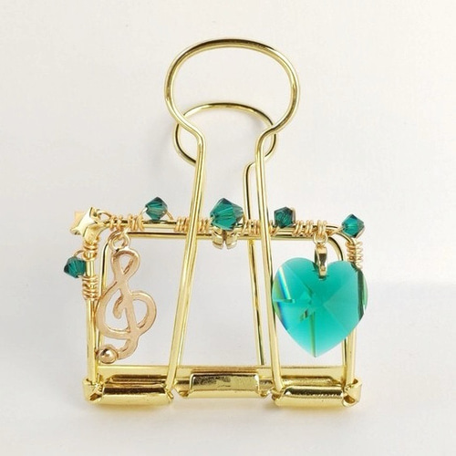 ト音記号チャーム ♬アクアマリン ト音記号チャーム ♬アクアマリン