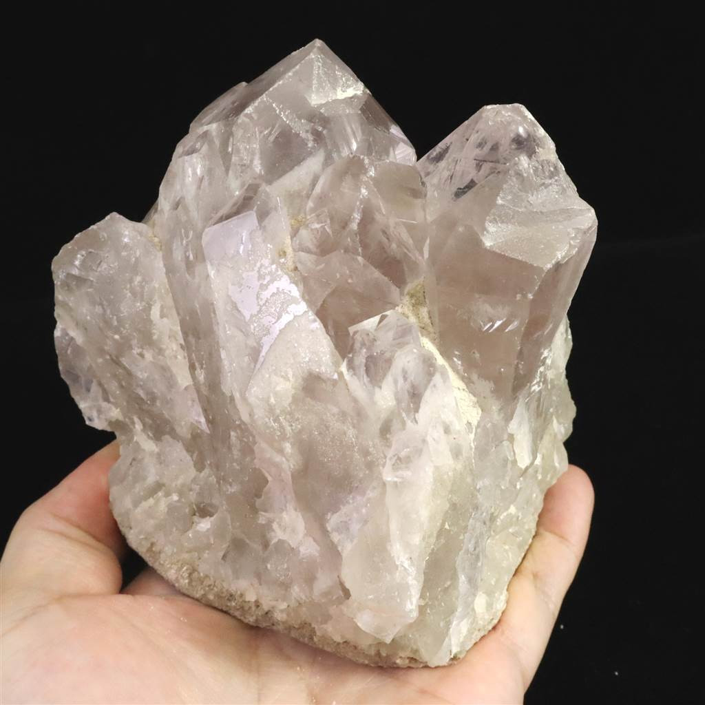 山梨県産　スモーキーアメジスト 水晶　クラスター 980g #19128 64,900円