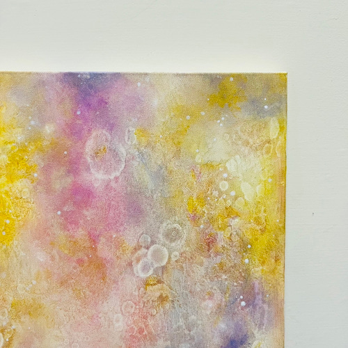 アールデコ | 抽象画：星明かりの中を歩く 絵画 金色畫境之光 通販