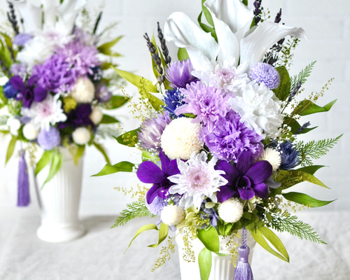 ミキ様オーダー　仏花☆プリザーブドフラワー ミキ様オーダー 仏花☆プリザーブドフラワー