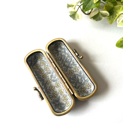 ミナペルホネン　がま口　印鑑ケース 3枚目の画像