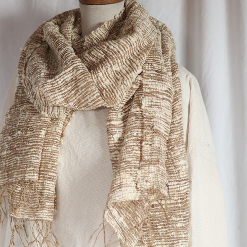 アースカラー ワイルドシルクストール（エリ蚕） ストール mano 通販