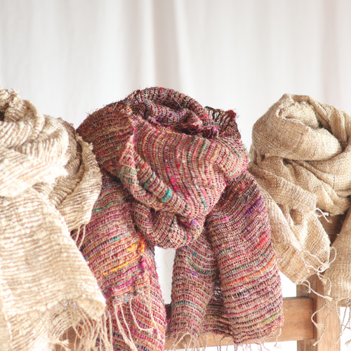 アースカラー ワイルドシルクストール（エリ蚕） ストール mano 通販