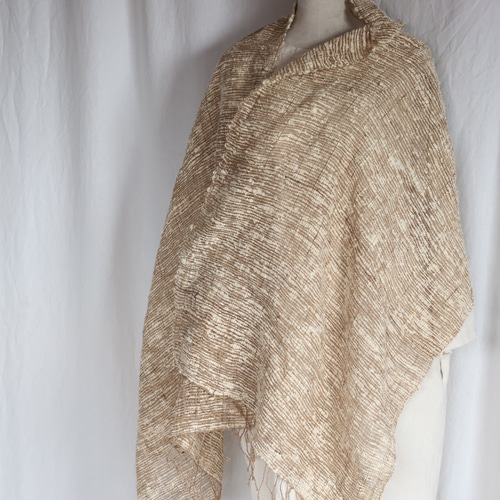 アースカラー ワイルドシルクストール（エリ蚕） ストール mano 通販