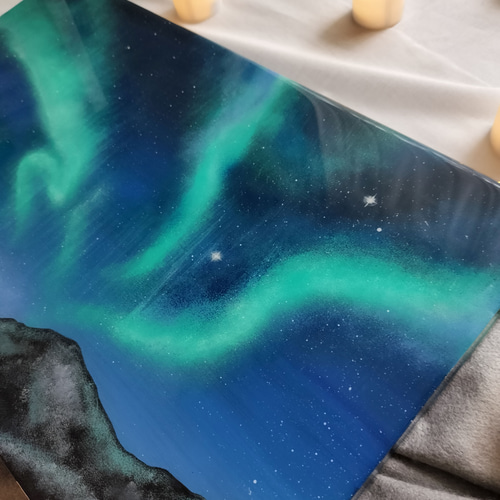 レジンオーシャンアート 2段引出しインテリア♡ レジンアート海 海アート マーメイド オーシャンアート