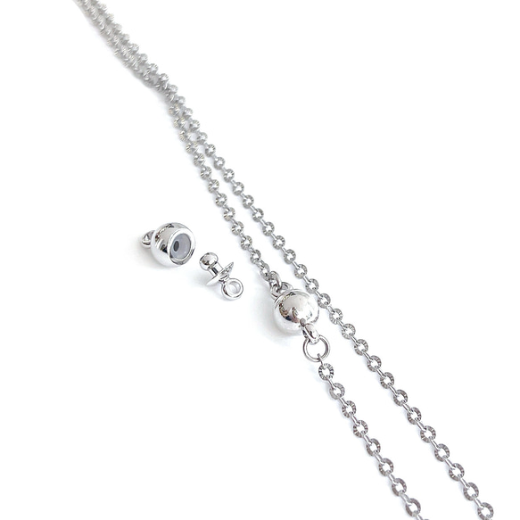 ejp633【2套】安心！很難跌倒！樹脂（矽膠）扣環 銀錶扣 第3張的照片