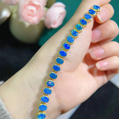 天然ブルーオパールブレスレット ブレスレット Fun Fun 通販 18178868