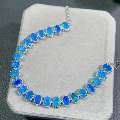 【希少】ブルーオパール　ブレスレット ブルーオパールのブレスレット【9.5mm】｜パワーストーンの通販サイト