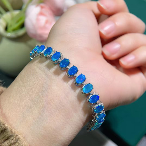 天然ブルーオパールブレスレット ブレスレット Fun Fun 通販 18178868