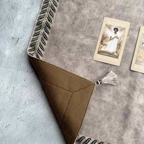 インド製リーフデザインリボンテープ ハンドメイドタロットクロス Made