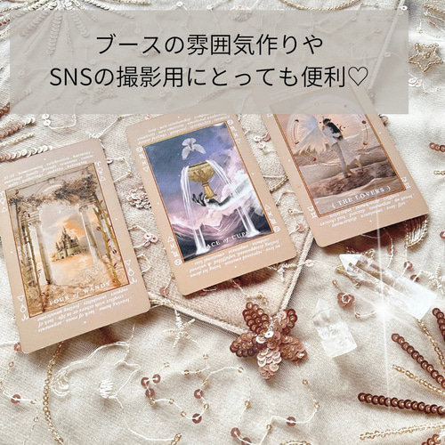 レースクロス＆シャッフルマットの2点セット ハンドメイド