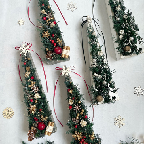 たくさん再販*クリスマスツリー3way(壁掛け・横置き・縦置き たくさん再販*クリスマスツリー3way(壁掛け・横置き・縦置き