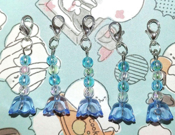 ミニチャーム すずらん 鈴蘭 チャーム ハンドメイド バッグ