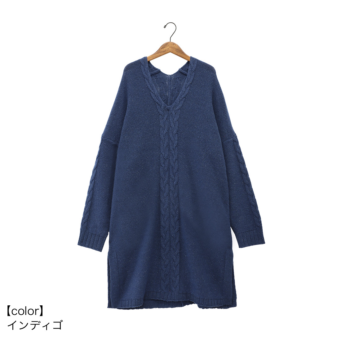 【お取り寄せ】【SALE】チュニック ネップシルク●インディゴ