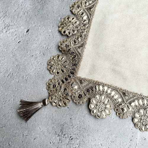 Creative Kit レースクロスとマットの2点セット 太陽と月のレース Creative Kit レースクロスとマットセット 太陽と月のレースネイビー