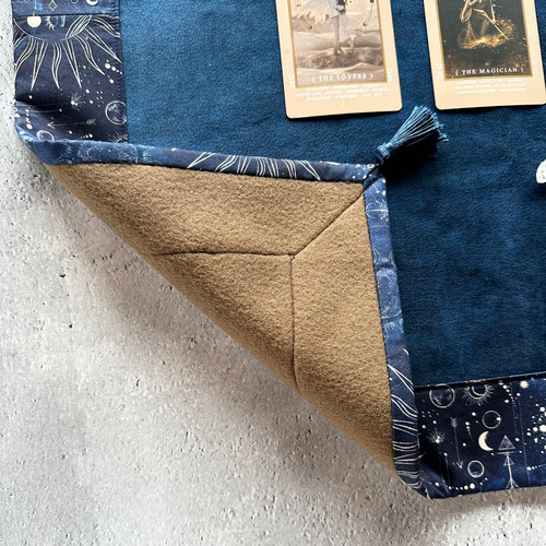 USA cotton アストロジープリント タロットクロス ハンドメイド Made