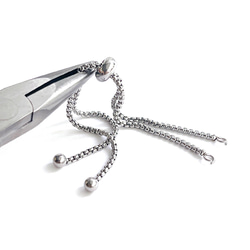 ess111 可調長度鏈條，帶滑球，總長度約 120 毫米，316 公升（2 件裝） 第3張的照片