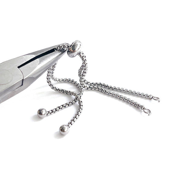 ess111 可調長度鏈條，帶滑球，總長度約 120 毫米，316 公升（2 件裝） 第3張的照片