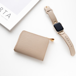 マチあり L字ファスナー コインケース 【 バイカラー シュリンクレザー 】 秋色 ミニ財布 HW12K 11枚目の画像