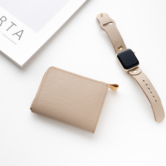 マチあり L字ファスナー コインケース 【 バイカラー シュリンクレザー 】 秋色 ミニ財布 HW12K 11枚目の画像