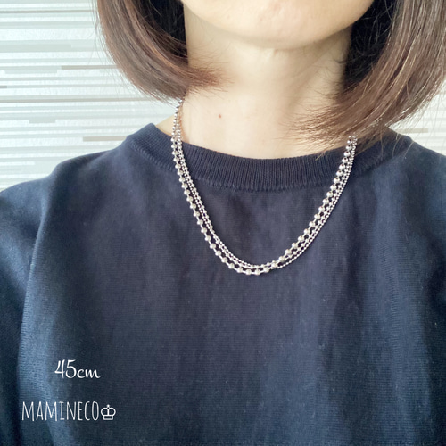 希少♪ KENZO スター ポールチェーン ネックレス 5連 ヴィンテージ オールステンレス製 3連ネックレス ボールチェーンネックレス